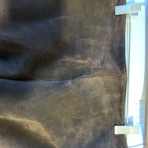 Yellowstone OSCAR LEOPOLD Brown Genuine Suede Leather Lace Up Pants fits size 6 - Picture 4 of 5